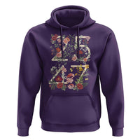2547 Wildflower Floral Graphic Hoodie Subtle Coded 25th Amendment Political Satire Aesthetic