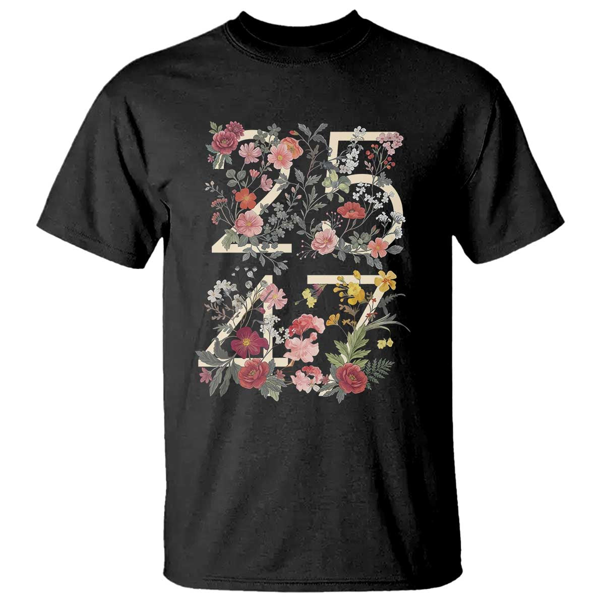 2547 Wildflower Floral Graphic T Shirt Subtle Coded 25th Amendment Political Satire Aesthetic