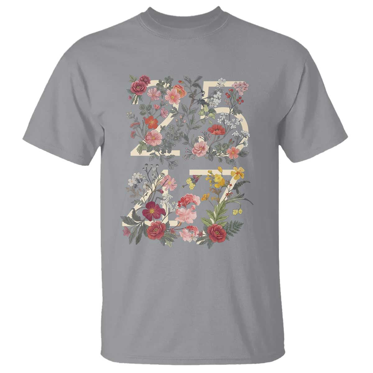 2547 Wildflower Floral Graphic T Shirt Subtle Coded 25th Amendment Political Satire Aesthetic