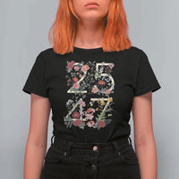 2547 Wildflower Floral Graphic T Shirt For Women Subtle Coded 25th Amendment Political Satire Aesthetic