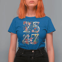2547 Wildflower Floral Graphic T Shirt For Women Subtle Coded 25th Amendment Political Satire Aesthetic