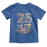 2547 Wildflower Floral Graphic Toddler T Shirt Subtle Coded 25th Amendment Political Satire Aesthetic