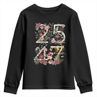 2547 Wildflower Floral Graphic Youth Sweatshirt Subtle Coded 25th Amendment Political Satire Aesthetic