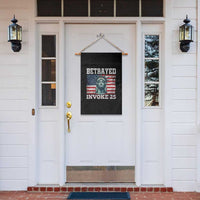 Betrayed Invoke 25 Statue of Liberty Crying Garden Flag 25th Amendment Distressed Flag Political Satire Graphic