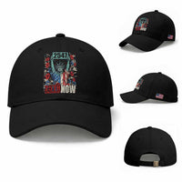 25th Amendment Now 2547 Baseball Cap Statue of Liberty Floral Political Statement Graphic