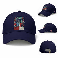 25th Amendment Now 2547 Baseball Cap Statue of Liberty Floral Political Statement Graphic