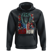 25th Amendment Now 2547 Hoodie Statue of Liberty Floral Political Statement Graphic