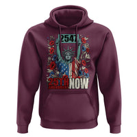 25th Amendment Now 2547 Hoodie Statue of Liberty Floral Political Statement Graphic