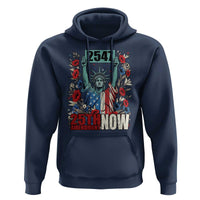 25th Amendment Now 2547 Hoodie Statue of Liberty Floral Political Statement Graphic