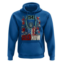 25th Amendment Now 2547 Hoodie Statue of Liberty Floral Political Statement Graphic