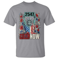 25th Amendment Now 2547 T Shirt Statue of Liberty Floral Political Statement Graphic