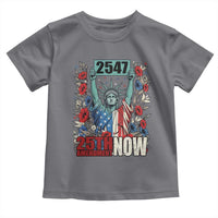 25th Amendment Now 2547 Toddler T Shirt Statue of Liberty Floral Political Statement Graphic