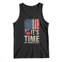 It's Time The 25th Amendment Tank Top Article II Red Hat Distressed American Flag Graphic