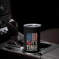 It's Time The 25th Amendment Tumbler Cup Article II Red Hat Distressed American Flag Graphic