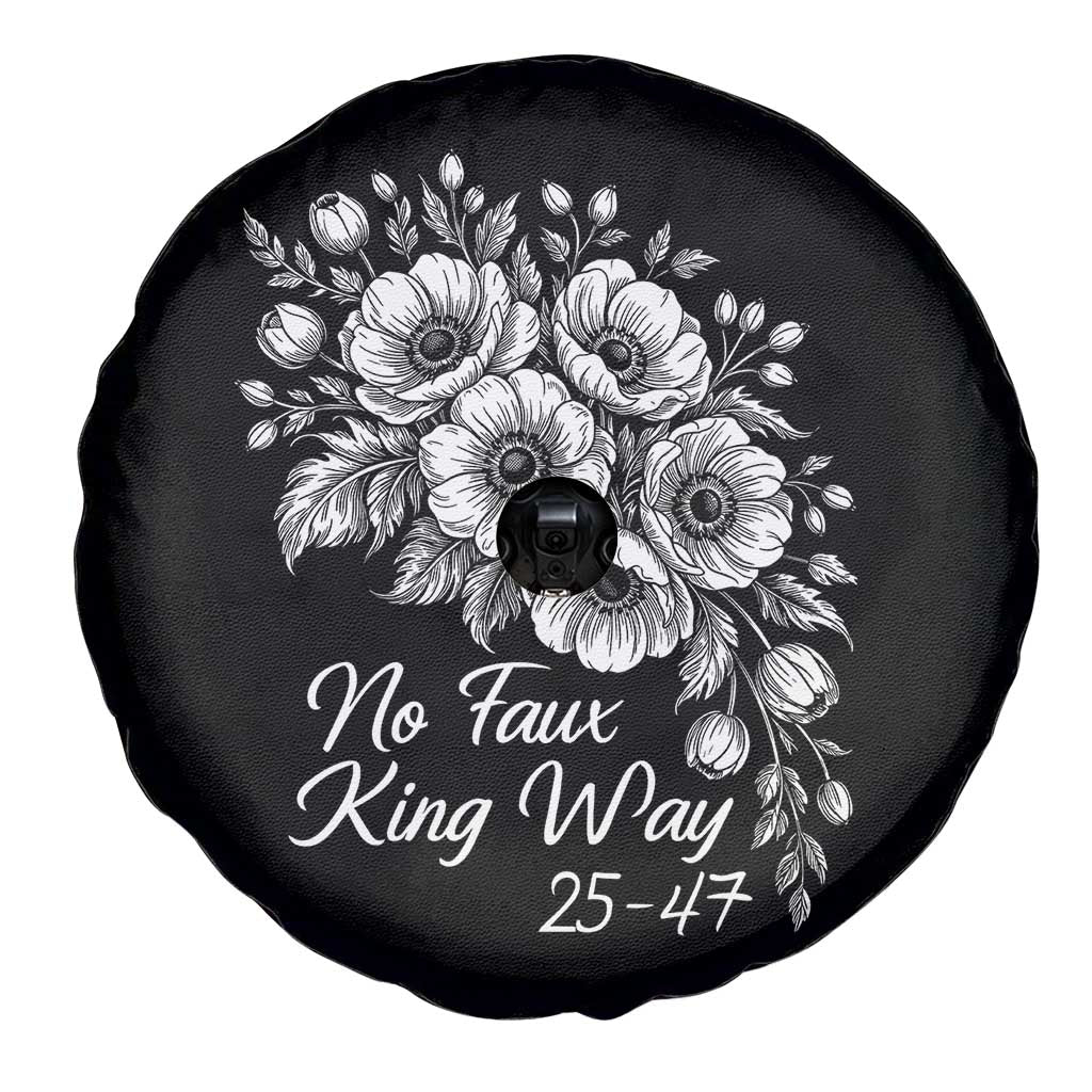 No Faux King Way 25 47 Spare Tire Cover Floral Bouquet Resist Authoritarian 25th Amendment
