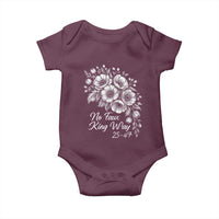 No Faux King Way 25 47 Baby Onesie Floral Bouquet Resist Authoritarian 25th Amendment