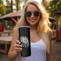 No Faux King Way 25 47 Skinny Tumbler Floral Bouquet Resist Authoritarian 25th Amendment
