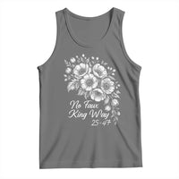 No Faux King Way 25 47 Tank Top Floral Bouquet Resist Authoritarian 25th Amendment
