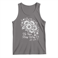 No Faux King Way 25 47 Tank Top Floral Bouquet Resist Authoritarian 25th Amendment