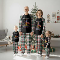 Proud American Humor Patriotic Frog On Bicycle Graphic Plaid Pajama Set Imagine A Country So Great Pride