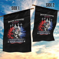 Patriotic George Washington Sunglasses and Fighter Jets Garden Flag Imagine A Country So Great Pride