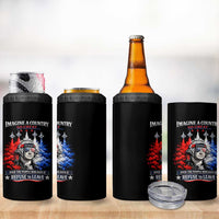 Patriotic George Washington Sunglasses and Fighter Jets 4 in 1 Can Cooler Tumbler Imagine A Country So Great Pride