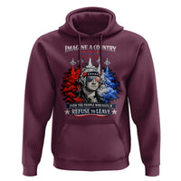 Patriotic George Washington Sunglasses and Fighter Jets Hoodie Imagine A Country So Great Pride