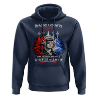 Patriotic George Washington Sunglasses and Fighter Jets Hoodie Imagine A Country So Great Pride