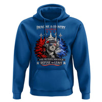 Patriotic George Washington Sunglasses and Fighter Jets Hoodie Imagine A Country So Great Pride