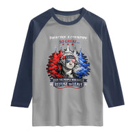 Patriotic George Washington Sunglasses and Fighter Jets Raglan Shirt Imagine A Country So Great Pride
