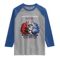 Patriotic George Washington Sunglasses and Fighter Jets Raglan Shirt Imagine A Country So Great Pride