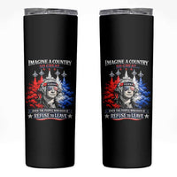 Patriotic George Washington Sunglasses and Fighter Jets Skinny Tumbler Imagine A Country So Great Pride
