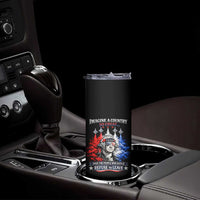 Patriotic George Washington Sunglasses and Fighter Jets Skinny Tumbler Imagine A Country So Great Pride