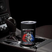 Patriotic George Washington Sunglasses and Fighter Jets Tumbler Cup Imagine A Country So Great Pride