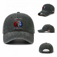 Patriotic George Washington Sunglasses and Fighter Jets Washed Cotton Baseball Cap Imagine A Country So Great Pride