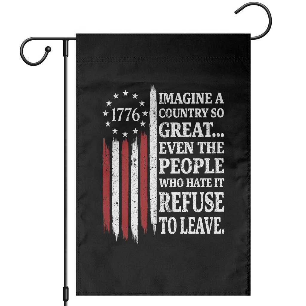 Vintage 1776 Betsy Ross Flag Imagine A Country So Great Garden Flag Retro Patriotic American Heritage