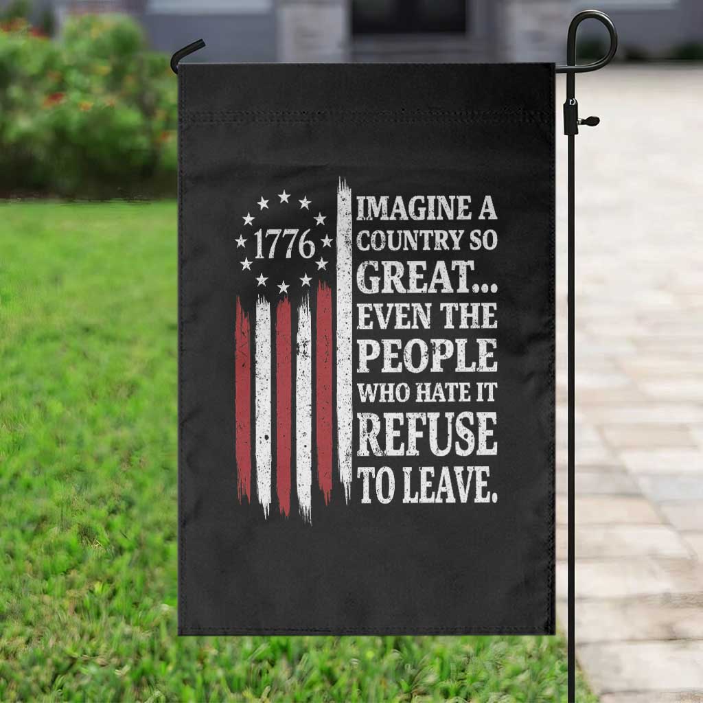 Vintage 1776 Betsy Ross Flag Imagine A Country So Great Garden Flag Retro Patriotic American Heritage