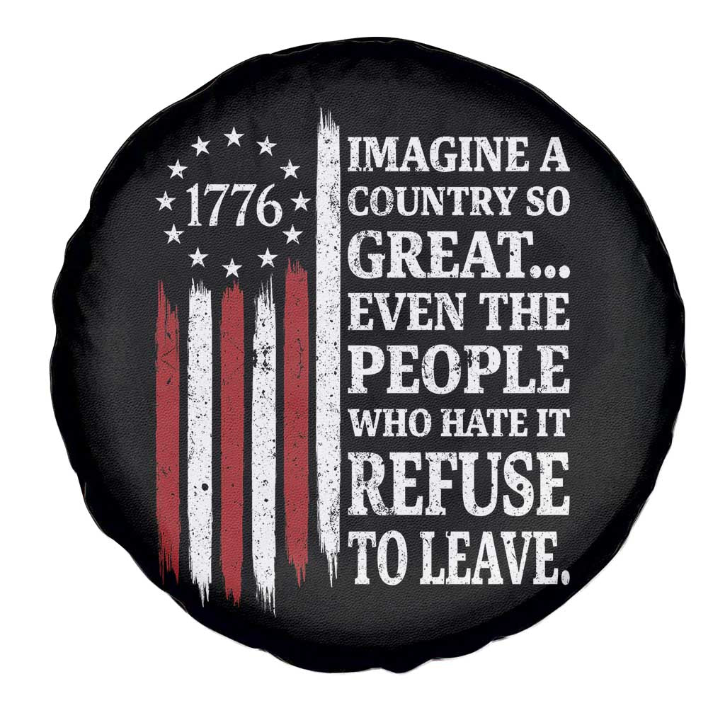 Vintage 1776 Betsy Ross Flag Imagine A Country So Great Spare Tire Cover Retro Patriotic American Heritage