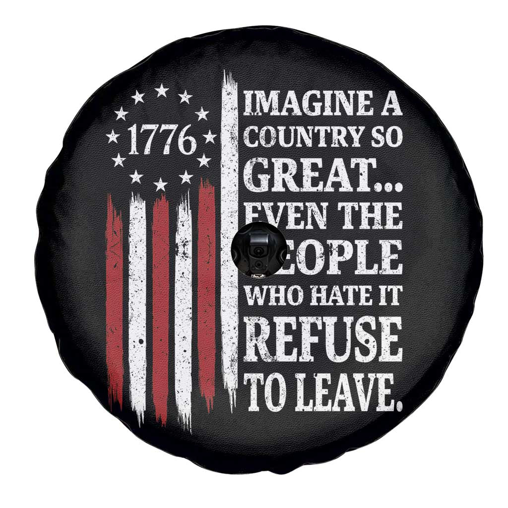 Vintage 1776 Betsy Ross Flag Imagine A Country So Great Spare Tire Cover Retro Patriotic American Heritage