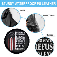 Vintage 1776 Betsy Ross Flag Imagine A Country So Great Spare Tire Cover Retro Patriotic American Heritage