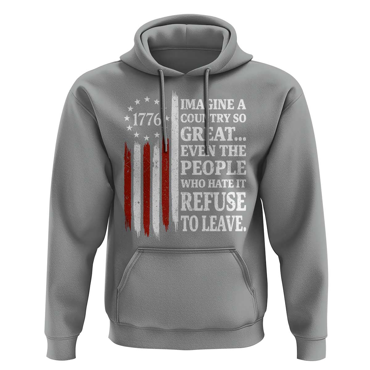 Vintage 1776 Betsy Ross Flag Imagine A Country So Great Hoodie Retro Patriotic American Heritage