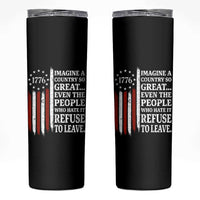 Vintage 1776 Betsy Ross Flag Imagine A Country So Great Skinny Tumbler Retro Patriotic American Heritage