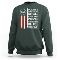 Vintage 1776 Betsy Ross Flag Imagine A Country So Great Sweatshirt Retro Patriotic American Heritage