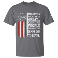 Vintage 1776 Betsy Ross Flag Imagine A Country So Great T Shirt Retro Patriotic American Heritage
