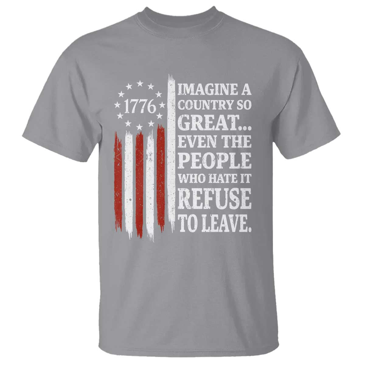 Vintage 1776 Betsy Ross Flag Imagine A Country So Great T Shirt Retro Patriotic American Heritage