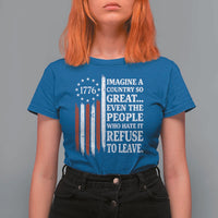 Vintage 1776 Betsy Ross Flag Imagine A Country So Great T Shirt For Women Retro Patriotic American Heritage