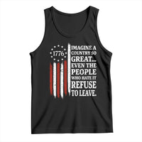 Vintage 1776 Betsy Ross Flag Imagine A Country So Great Tank Top Retro Patriotic American Heritage