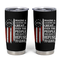 Vintage 1776 Betsy Ross Flag Imagine A Country So Great Tumbler Cup Retro Patriotic American Heritage