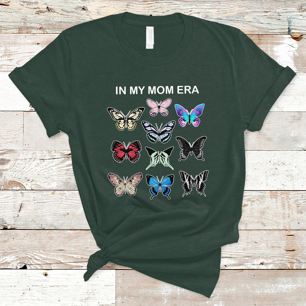 Mom Era T Shirt Mother's Day In My Mom Era Cool Mom Club Butterfly Retro - Wonder Print Shop