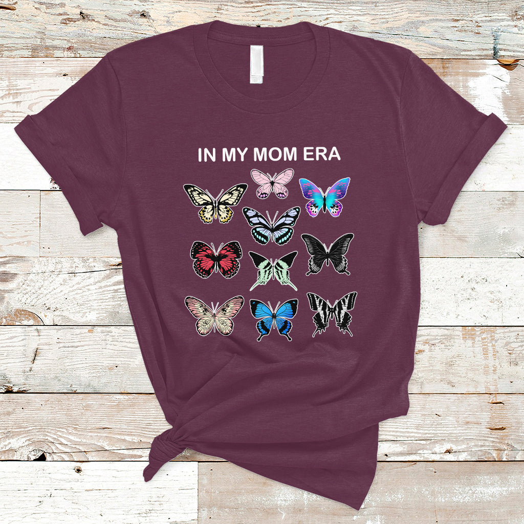 Mom Era T Shirt Mother's Day In My Mom Era Cool Mom Club Butterfly Retro - Wonder Print Shop